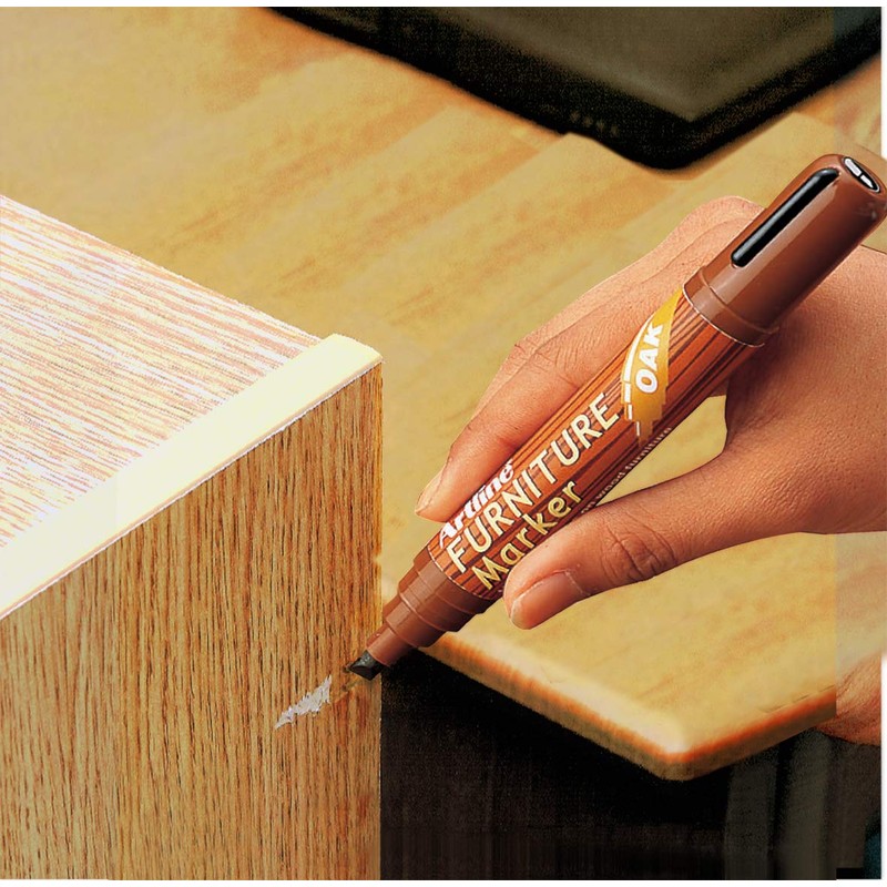 artline Oak Furniture Marker Pen - Touches Up Scratches