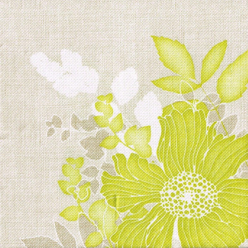 Papstar Servietten / Tissueservietten grün "Royal Collection", "Annabel" (50 Stück)