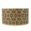 Metal Barrel Lampshade Hollow Exquisite Wrought Iron Lamp Shade with