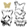 5-Piece Butterfly Cookie Cutter Set, Stainless Steel Molds for Sugar