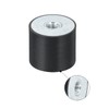 sourcing map 40 x 35mm M10 Thread Female Rubber Mounts,