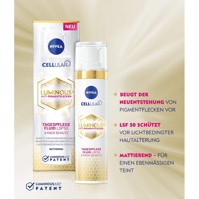 NIVEA Cellular Luminous 630 Moisturising Anti-Pigment Spot Fluid (40 ml)