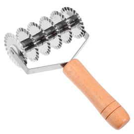 OSALADI Stainless Steel Lattice Cutter Lattice Pie Crust Cutter Pastry Roller Dough Roller Metal Dough Pastry Tool For Biscuits Cookie Pie Pizza