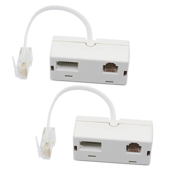 RJ45 to BT RJ11 Secondary Splitter Telephone Adapter RJ45 Plug