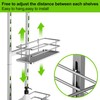 Orimade Adjustable Hanging Over the Shower Door Caddy with Hooks,