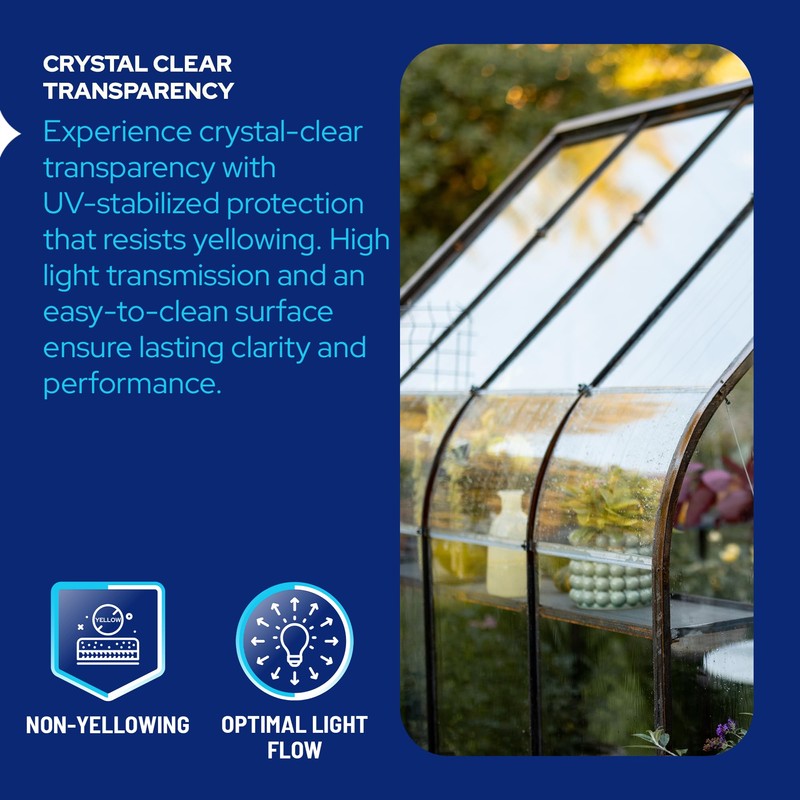 KastLite Clear Polycarbonate Sheet - 1/4" Thick Cut to Size