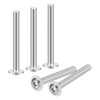 sourcing map Flanged Button Head Socket Cap Screws, 25 Pcs
