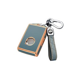 ontto Car Key Case with Key Fob Fits Volvo XC40 XC90 XC70 S60 S80 S90 C30 V70 V90 2019 2020 Car Remote Control Key Cover TPU Protective Case Key Case 4 Buttons Golden Grey