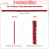 200 Pcs Large Glitter Pipe Cleaners 15mm x 12 Inch