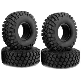 114mm RC Off Road Climbing Car Tires,WONFAST 4PCS RC Crawler Rubber Tires 1.9 inch Wheels Tyres Set for 1:10 RC Rock Crawler Car for Axial SCX10 D90 TF2 MST Tamiya TRX-4 Parts