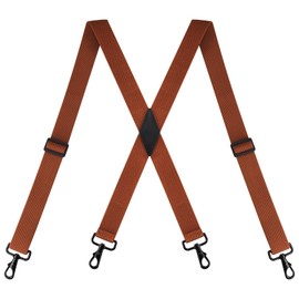 BoiLafiYon Suspenders for Men Heavy Duty, 1.4” Mens Suspenders for Jeans with 4 Snap Hooks Adjustable X Back