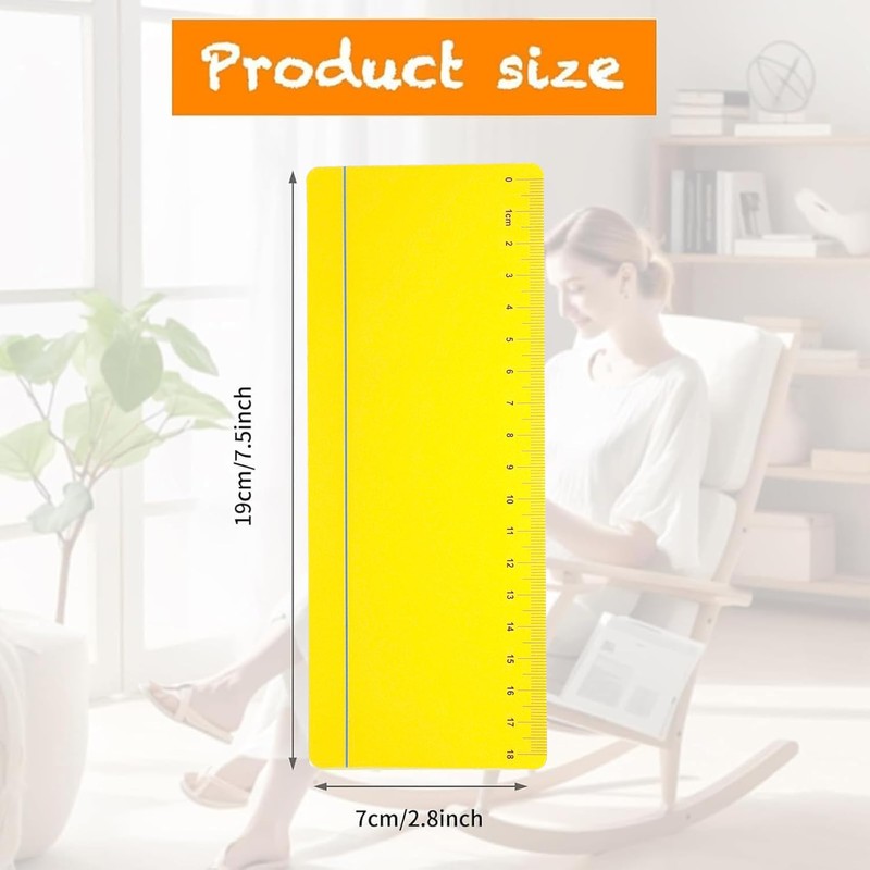 SANTUO Coloured Overlays for Dyslexia 10 Pack - Yellow Overlays