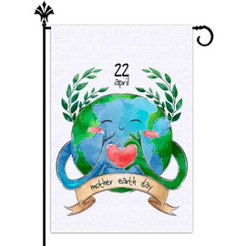 Vohado Earth Day Garden Flag April 22 Party Decoration Save Our Planet School Classroom Double Sized Outdoor Yard Sign