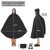 Andake Cycling Rain Poncho for Adults,Waterproof Bike Raincoat with Hood,