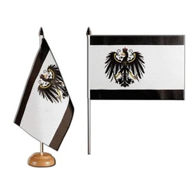 Flaggenfritze Prussia Table Flag + Free Sticker