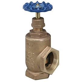 NIBCO Fig No T-301-W, 1-1/2 in. Bronze Angle Valve, Fire Protection, Threaded