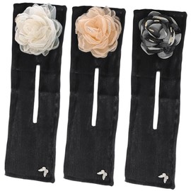 DECHOUS 3Pcs Hair Bun Maker Set Elegant Flower Hair Accessories for Women Comfortable Easy to Use for Daily Wear Parties Weddings with Wire Flower Decoration