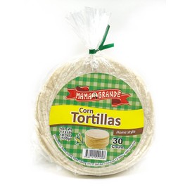 Mama Grande Tortilla Factory - White Corn Tortillas - 5 Inch - 1 Pack (30 Tortillas) - Vegan - Gluten-free - Traditional - Homestyle Flavor
