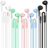 HUOMU Earbuds Headphones 5 in One Pack, Wired Earbud with