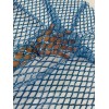 Mia Fabrics Inc. Diamond Net Sequins Fabric - Blue -