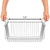 SANNO Stacking Baskets Bin Baskets Wire Storage Baskets Organization Farmhouse