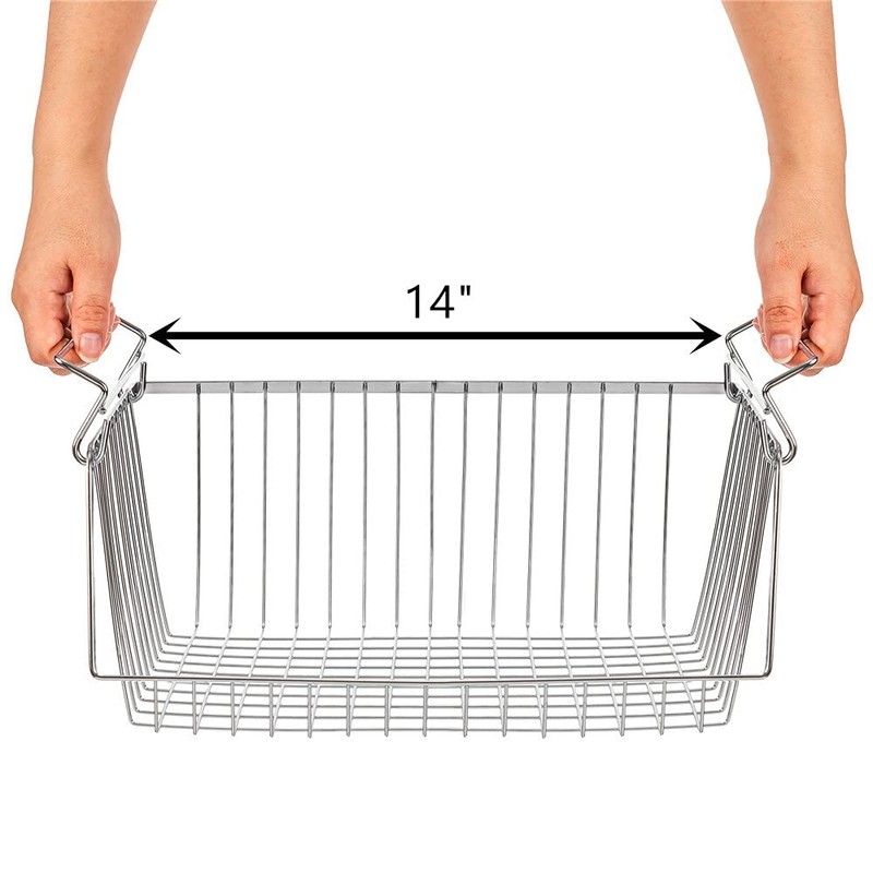 SANNO Stacking Baskets Bin Baskets Wire Storage Baskets Organization Farmhouse