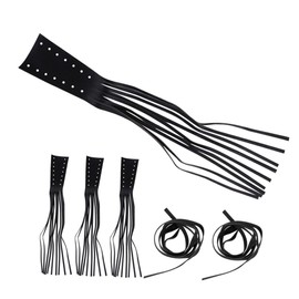 BUGUUYO 2Set Motorcycle Handlebar Tassel Wraps Stylish Brake Clutch Lever Covers for Comfortable Grip Easy Installation Durable Fringe Decoration for Bikes and Motorcycles