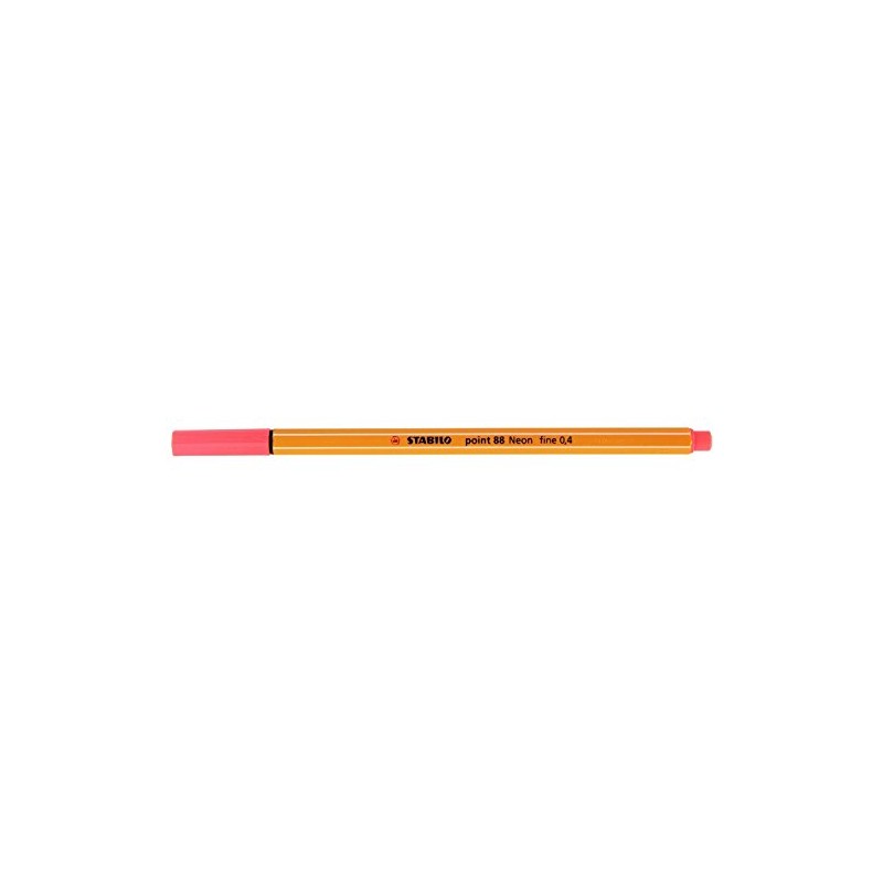 STABILO Fineliner Point 88, Line Width: 0.4 mm, Neon Red,
