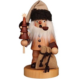 Räuchermännchen Weihnachtsmann natur - 20,0cm - Original Erzgebirge Räuchermann - Christian Ulbricht