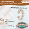 MagVIVACE Copper Ring for Women, Magnetic Ring with Magnet(ef)