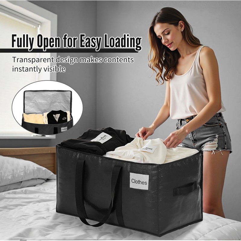 BAGAIL Heavy Duty Moving Bags with Strong Handle, Extra Large