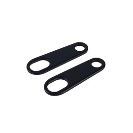 Duokon One Pair of Brackets Turn Signal Brackets, 1 Pair Custom Motorcycle Black Fog Light Shock Absorber Mounts, black
