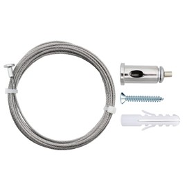 GOSLARLIT 10 Set Ceiling Hanging Wires,Suspension Steel Cable kit for LED Panel Light |Chandeliers |DIY Hexagon Lights (118.18inch per Set)