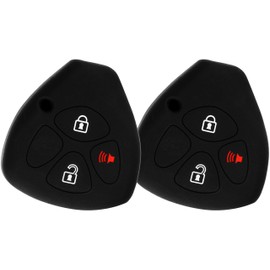 KeyGuardz Keyless Entry Remote Car Key Fob Shell Cover Rubber Protective Case For Matrix Vibe Venza Rav4 Scion tC xB xD (Pack of 2)