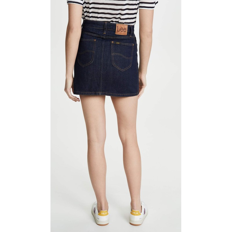 Lee Minifalda vintage moderna para mujer, Enjuague retro., 25