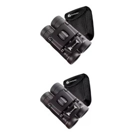 Bluelander 2 Binoculares Portátiles Visión Nocturna Hd 20x Con Estuche Color Negro