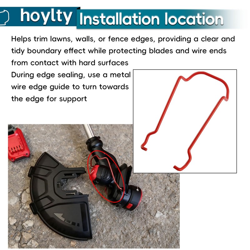 hoylty N595610 Edge Guide Compatible with Craftsman String Trimmer (2