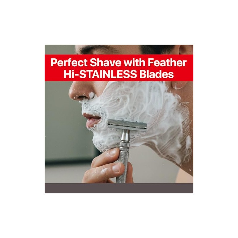 Feather All Stainless Steel Double Edge Shaving Razor