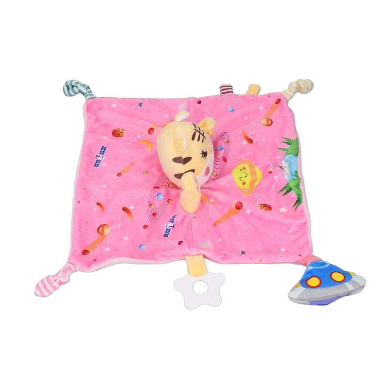 Stuffed Animal Security Blanket Soft Plush Cartoon Cute Tiger Security