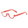 The Shay Colorful Semi-Rimless Half Reader Reading Glasses, 2.75 Red