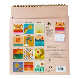 NIQUEA.D Sunshine Affirmations 2025 Spiral Wall Calendar