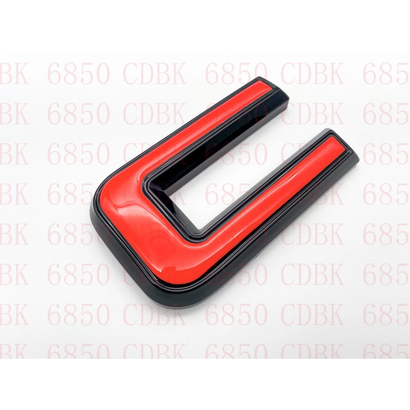 Auto Rear GMC Red Black OVERLAY Emblem Badge Fit 2023+
