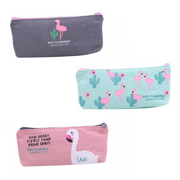 Operitacx 3st Mäppchen Flip-stifttasche Aufbewahrungstasche Für Schülerstifte Segeltuch