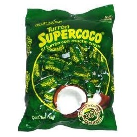 SUPER TURRON SUPERCOCO ALL NATURAL COCONUT CANDY 50 COUNT by Supercoco