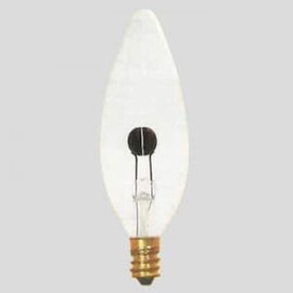 Asahi New Flicker C32 100V 0.6W Base E17 Clear New Flicker C32E17100V-0.6W