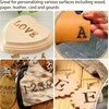 Wood Burning Letters Tips,Uppercase Alphabet HotStamps Set for Branding and