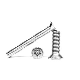 M4 (4mm x 12mm) A2 Stainless Steel Phillips Countersunk Machine Screws Flat Head DIN 965 (Pack of 20) F03B