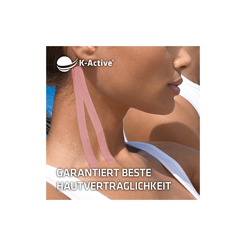 K-Active Gentle Kinesiology Tape, Extra Skin-Friendly, For Sensitive Skin &