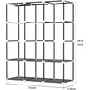 LOKEME Portable Closet, Portable Closets for Hanging Clothes with 3