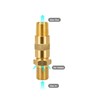 Stanbroil Fire Pit Burners Air Mixture Valve, Solid Brass 1/2"